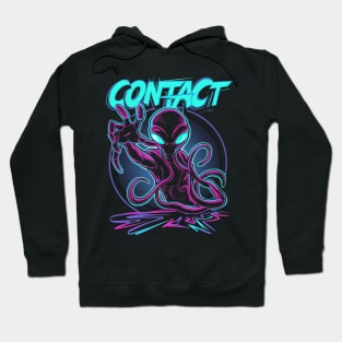 Contact - Neon Alien Hoodie